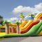 Dino World Bounce Slide Playground Dual Lanes Inflatable Dinosaur Slide Bouncer