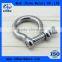 US Type Stainless Steel Rigging Hardware Bow Shackle With Screw Pin