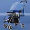 Wholesale High Quality Baby Stroller Aluminum Alloy Frame Linen Canopy Baby Pram Factory Price