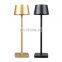 LED rechargeable lamp restaurant bar furniture decorative lights battery LED dimmable modern table lamp