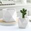 Chinese Chaozhou Creative Contracted White Rhombus Ceramic Vase,Home Decoration