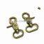 Metal Rotary Die Casting Spring Solid Brass Heavy Duty Swivel Key Ring Snap Hook Handbag