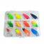 Free Sample 12 pcs 3g Colorful Metal Pattern Fishing Spoon Lures Sequins Hard Baits Fishing Lures Set with Box Fishing Tackle