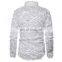 Wholesale customization Men's shirt Casual and comfortable Long sleeve Loose Single-breasted Three-dimensional feather shirt
