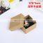 MOQ 100pcs recycle kraft paper earring packaging Box in stock ,jewelry packaging box