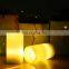 Flameless LED Candles with Projector Light, Battery Operated Real with Snowflake Projection and Remote Timer Projector Mood Lamp
