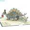 Wholesale Happy Birthday Stegosaurus 3D Pop-up Card Fantastic Birthday Card for Boys