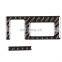 Suitable for 14-18 Toyota Tantu car accessories decorative headlight switch stickers real carbon fiber soft