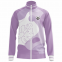 White and Purple Custom Sublimation Jacket of Simple Style With White Zipper