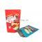 Custom Back Middle Seal Pillow Pouch Print Plastic Aluminium Foil Dry Food Crispy Chips fries Snacks Packaging  Bag