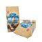 Recyclable  kraft  paper  bags chocolate  flat bottom  kraft paper packaging bags for snacks