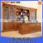 2016 New style bookcase with study table and glass door model made in China                        
                                                Quality Choice