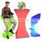 Outdoor Home Bar Event Garden glow illuminated night club led light bar stool furniture high cocktail table chair set