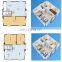 Customized 2 Bedroom 20 ft 40ft Portable Prefabricated expandable container house