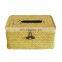 Seagrass Tissue Storage Box  facial tissue box cover square seaweed Hand Woven tissue box for Office hotel