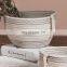 Home Decor Soft Natural White and Grey Cotton Rope Basket Multipurpose Cotton Baskets for Plants, Laundry, Storage, Cosmetics