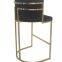 XC201 gold chair PU hotel chair stainless steel high chair modern furniture