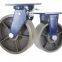 6'' Top Plate Cast Iron Trolley Wheels (700kg)