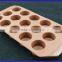 15 Cavity Custom Silicone Heart Shaped Mold/Mould For Chocolate Soap Tray