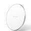Desktop Super Slim Fast Charge Pad Mobile Phone 15W aluminum alloy Wireless Charger Pad For Phones And Earphones with LED
