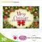 Custom 2014 3D Christmas Greeting Card