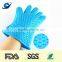 Heat resistant silicone bbq or grill gloves