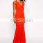 Orange lady gown designs dress summer apparel suppliers
