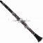 High grade Bb sorano clarinet hard rubber body, silver plated keys
