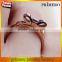 Bow Squares Smooth women Rose Gold Plated stainless steel ring
