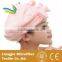 custom heat transfer print hair towel hair drying cap fabric