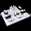 Unique Design Custom Logo Printed White Leather Jewelry Display Sets