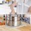 straight bottom stainless steel steamer for infrared oven