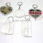Custom Promotion Gift Clear Acrylic Photo Frame Keychain Factory