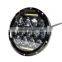 75W 7 Inch jee-p car motor Round Led Headlight with DRL Hi/lo Beam for Jee-p Wrangler Jk Tj Harley Davidso-n with H4 Plug
