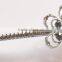 fashionable alloy crystal flower shape bobby pin