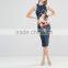 Womens Ladies Fashion Bodycon Sexy Dress With Printed