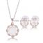 Wholesale Latest Design Fashion Necklaces Women Luxury Statement Diamond Jewelry Set SKJT0538