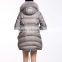 Factory Price Women's Winter Long Windproof Coat With Faux Fur Pockets
