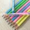 Standard size hexagonal shape candy striped HB pencil sharpened with eraser