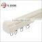 Plastic stopper ceiling and wall mounted sliding curtain rail