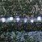 6 piece set solar led landscape path light for garden