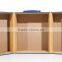 Blue valentine leather gift box with handle