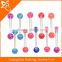 Colorful vibrating tongue barbell sweet body jewelry barbell