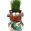 Wholesale Cheap Handmade Growing Grass Doll for Home Decoration