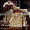 Made in China luxury silk duvet cover set camel jaquard bedding set
