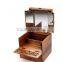 shabby chic solid wood Paulownia cosmetics case, cosmetic box with mirror                        
                                                Quality Choice