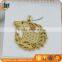 chinese gold zodiac horse pendant