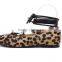 CX113 2017 trendy toe pointy lady crossed tie flat ballerina shoe