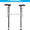 Aluminum cane with lights, Adjustable Aluminum cane with 4 legs adjustable walking aid Four-feet walking stick 601-2-Y