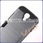 Hot Selling TPU+PC Wire Drawing Phone Case with card slot for Samsung S4,S5 Mobile Phone Case